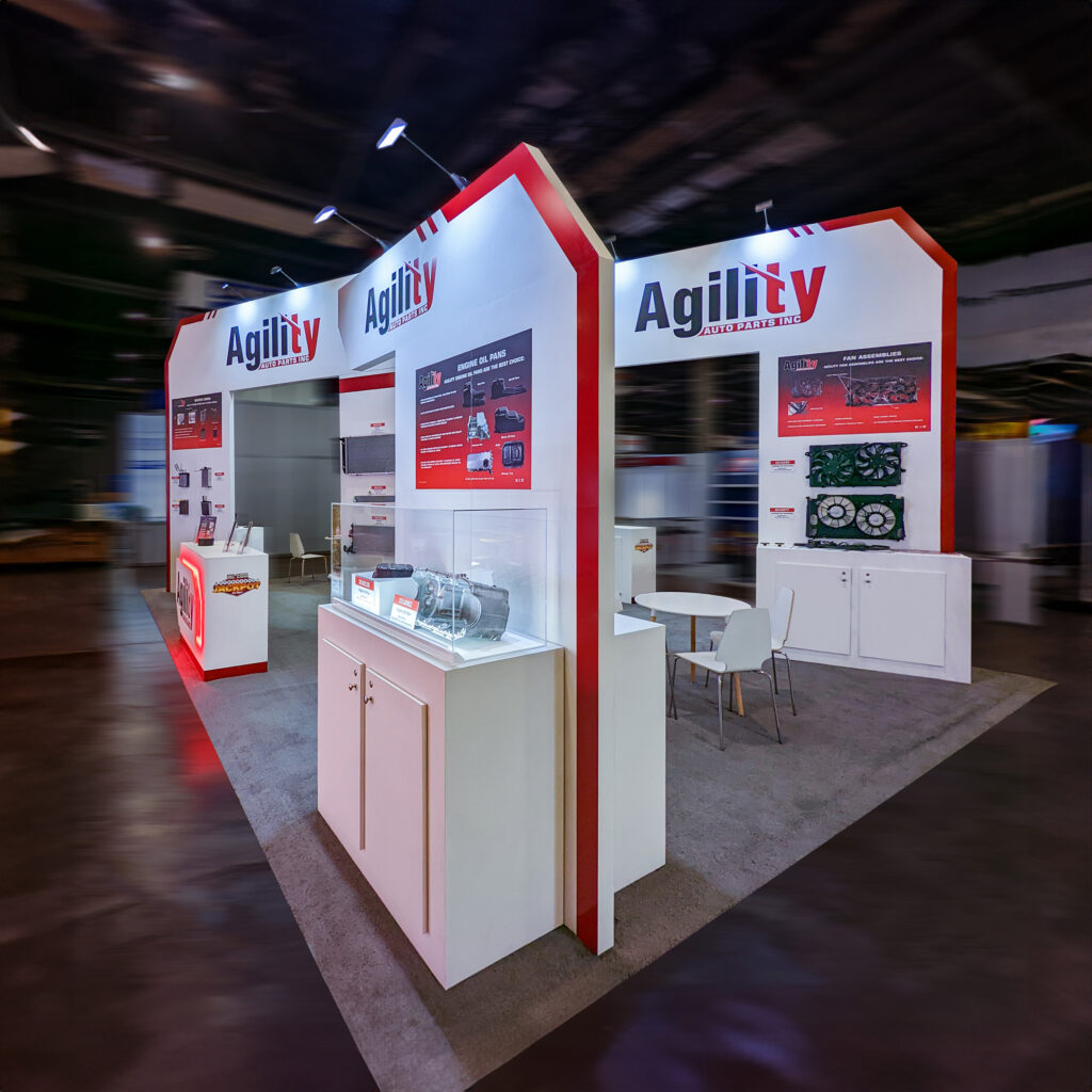 Agility Auto Parts trade show booth