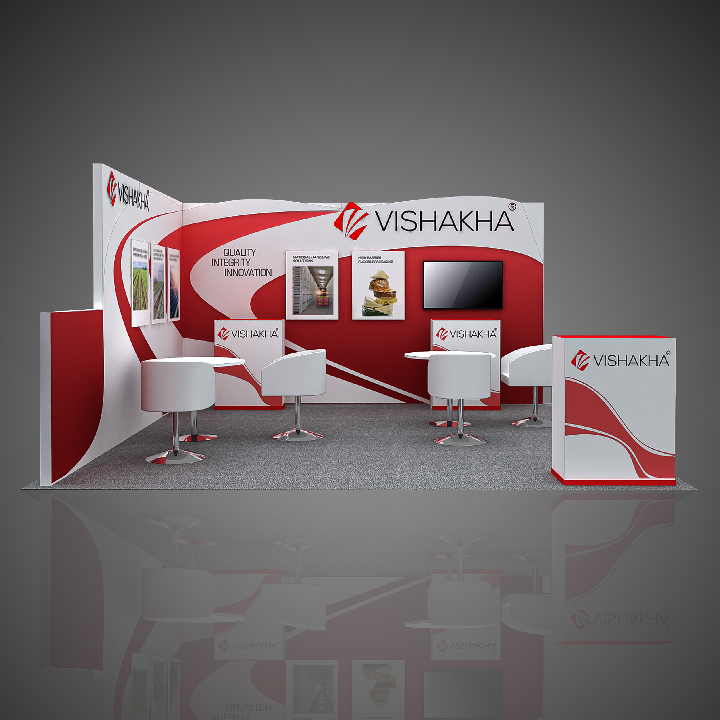 VISHAKHA trade show booth